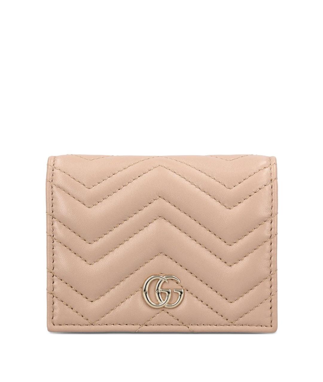 GUCCI Бежевый кожаный кошелек, фото 1