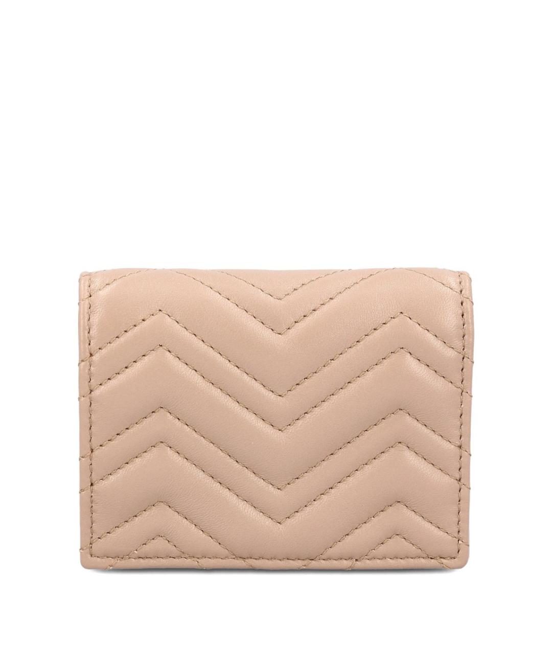 GUCCI Бежевый кожаный кошелек, фото 3