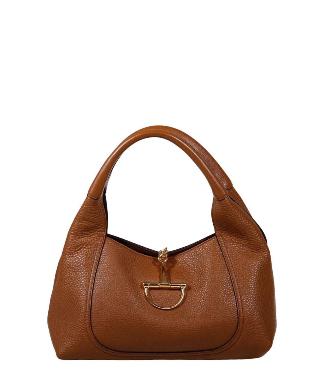 GUCCI Коричневая кожаная сумка тоут, фото 1