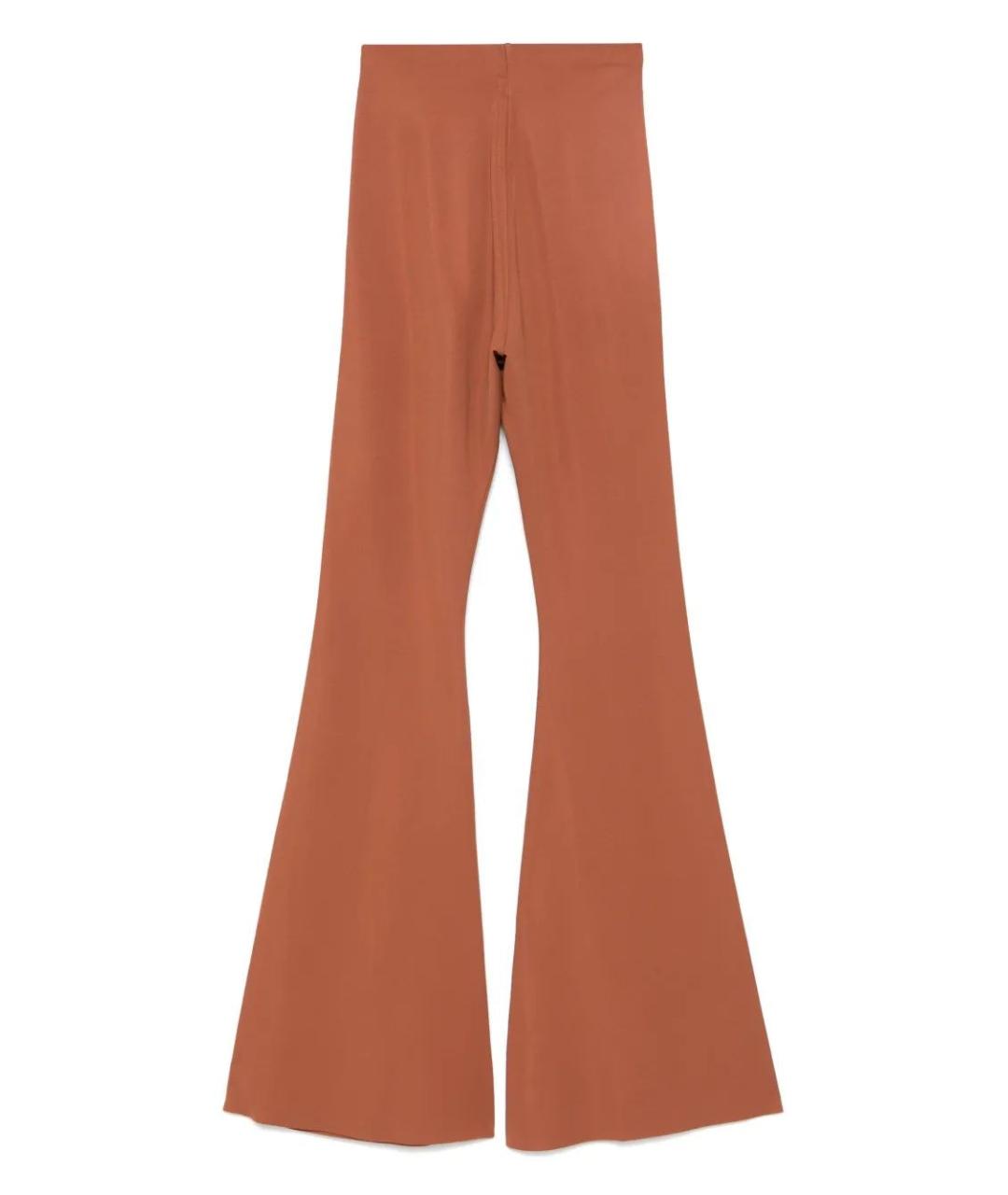 RICK OWENS Оранжевое полиамидовые брюки широкие, фото 2