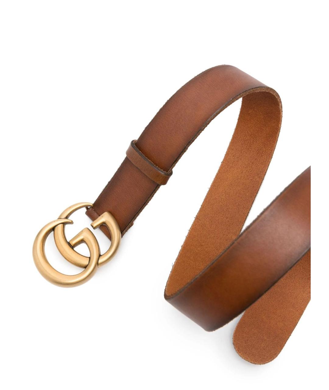 GUCCI Коричневый кожаный ремень, фото 2