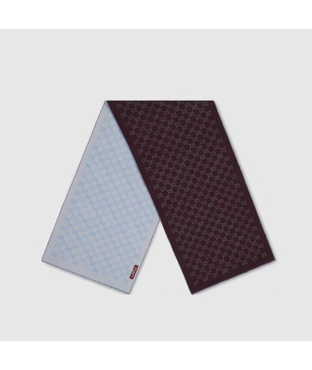 GUCCI Мульти шерстяной шарф, фото 2