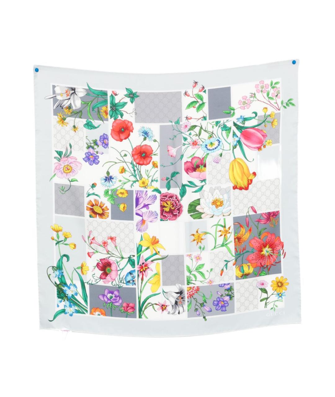 GUCCI Мульти шелковый шарф, фото 1