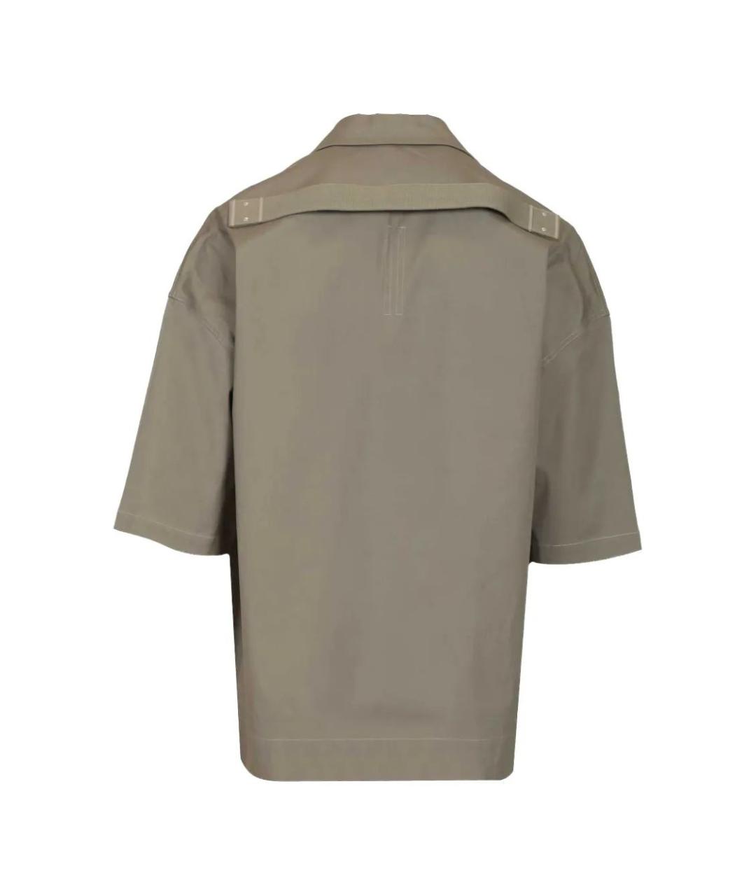 RICK OWENS Серая шерстяная кэжуал рубашка, фото 2