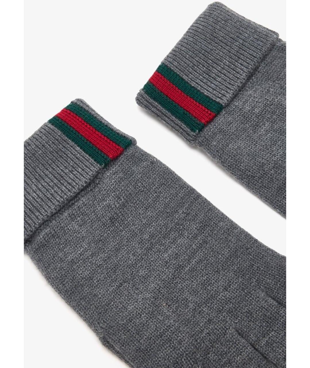 GUCCI Шерстяные перчатки, фото 2