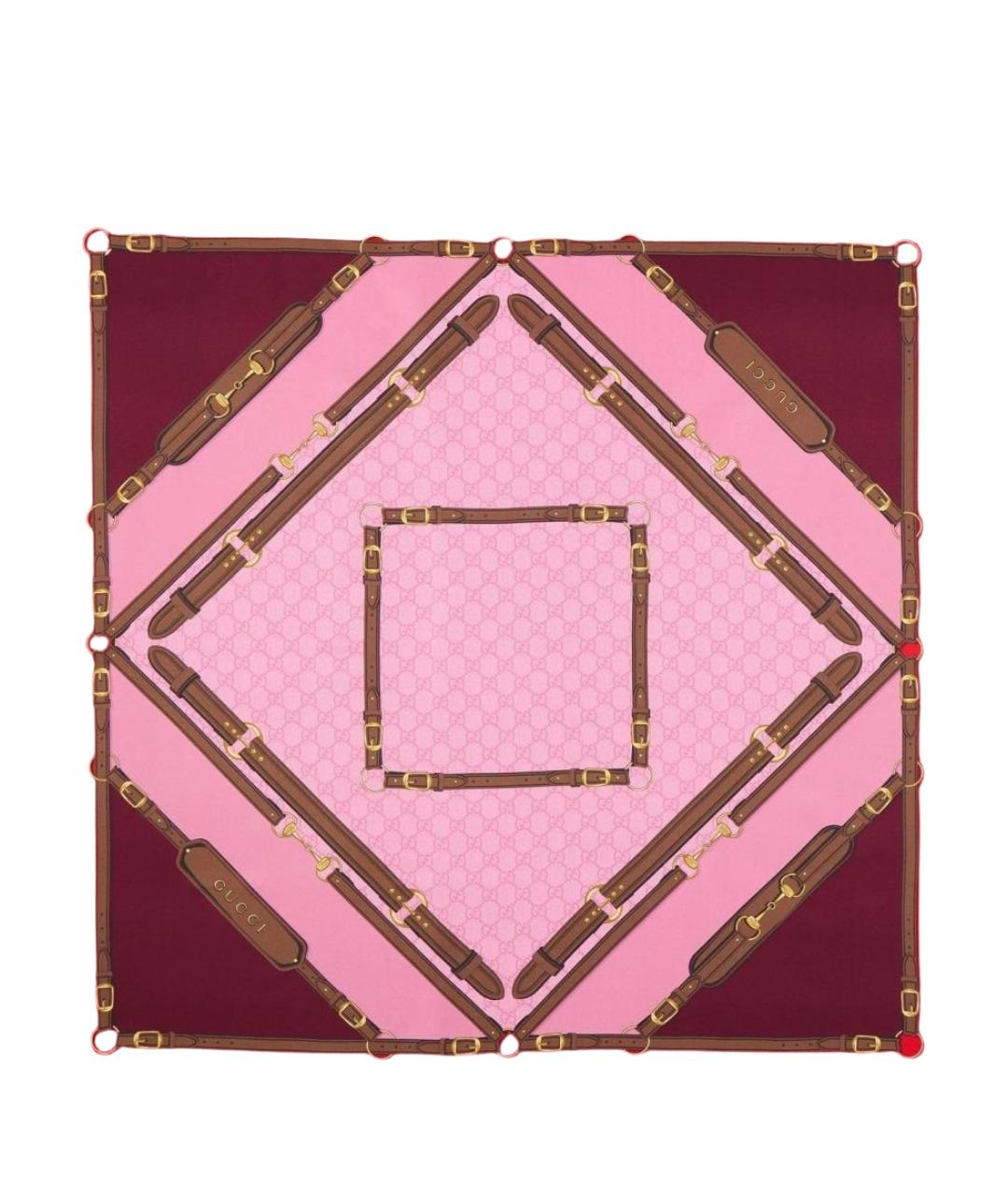 GUCCI Мульти шелковый платок, фото 1