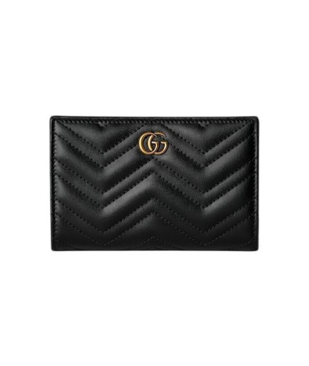 GUCCI Черный кожаный кошелек, фото 1