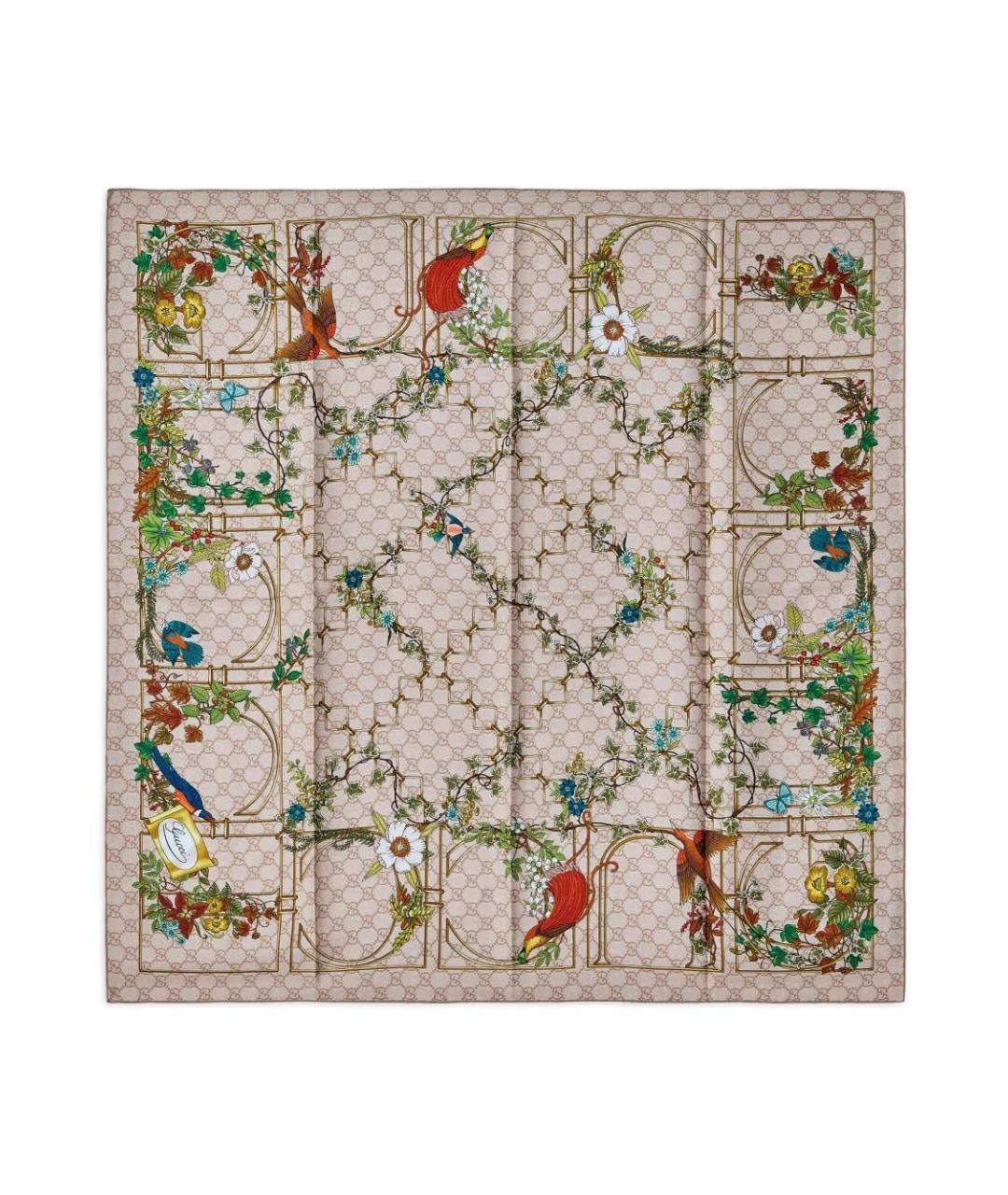 GUCCI Шелковый шарф, фото 3