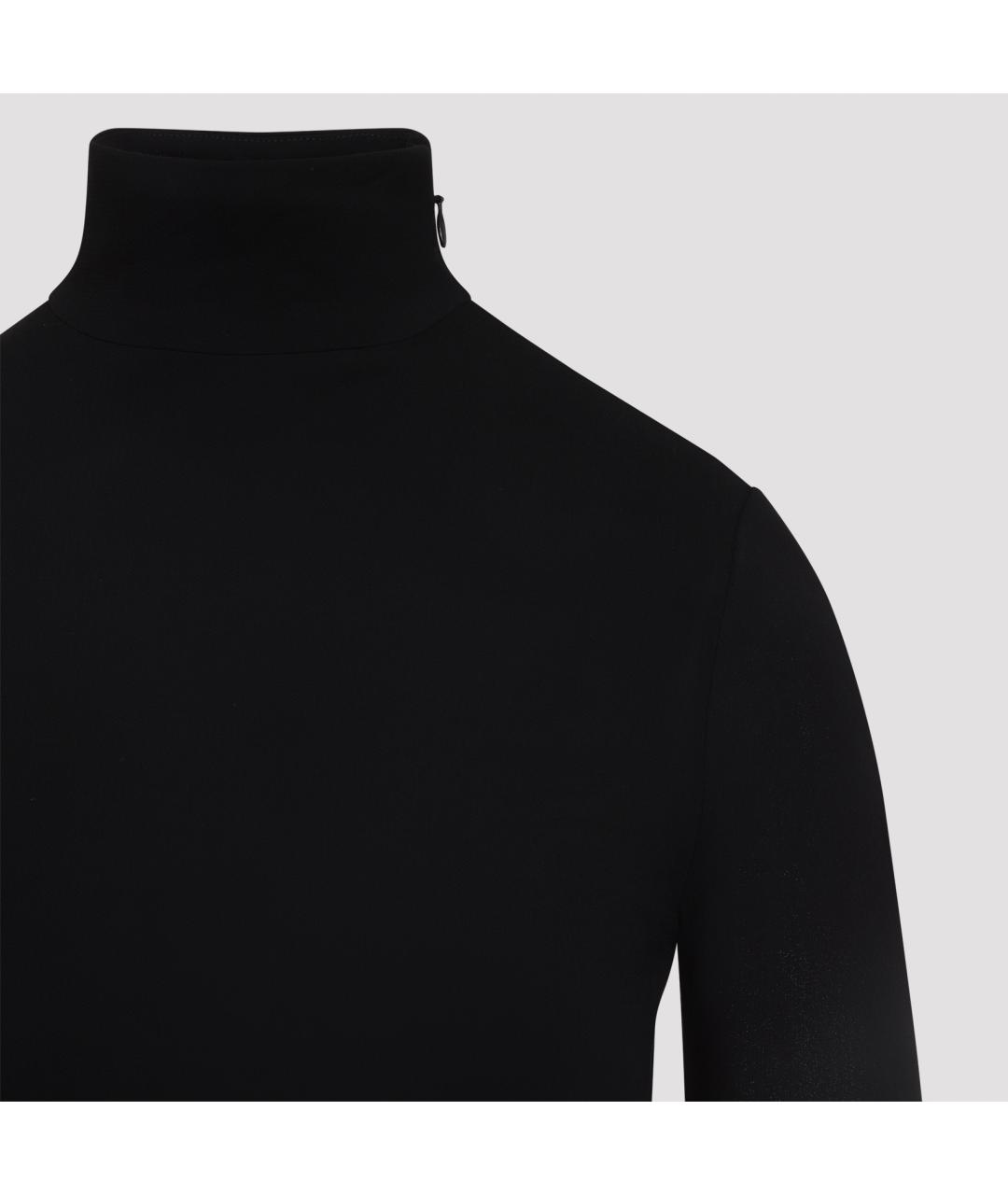 ALAIA Черное вискозное повседневное платье, фото 4