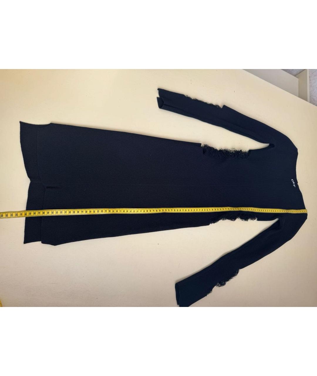 OFF-WHITE Черное повседневное платье, фото 5