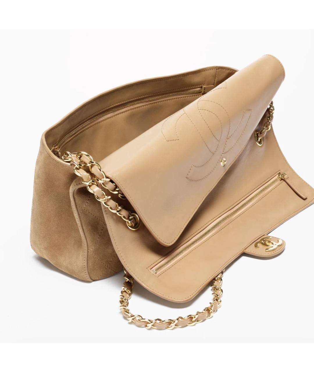 CHANEL Белая замшевая сумка через плечо, фото 2