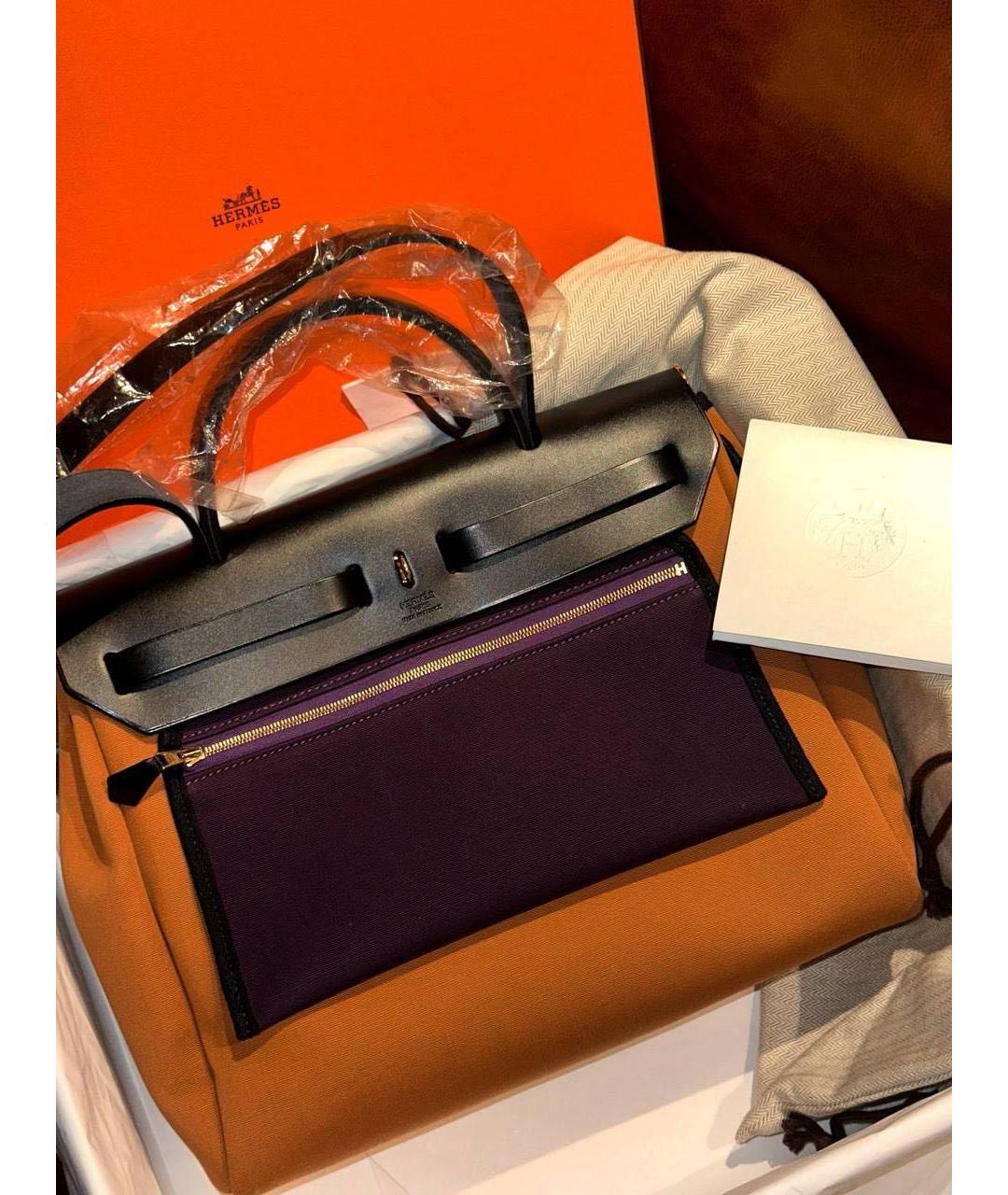 HERMES Коричневая кожаная сумка через плечо, фото 3