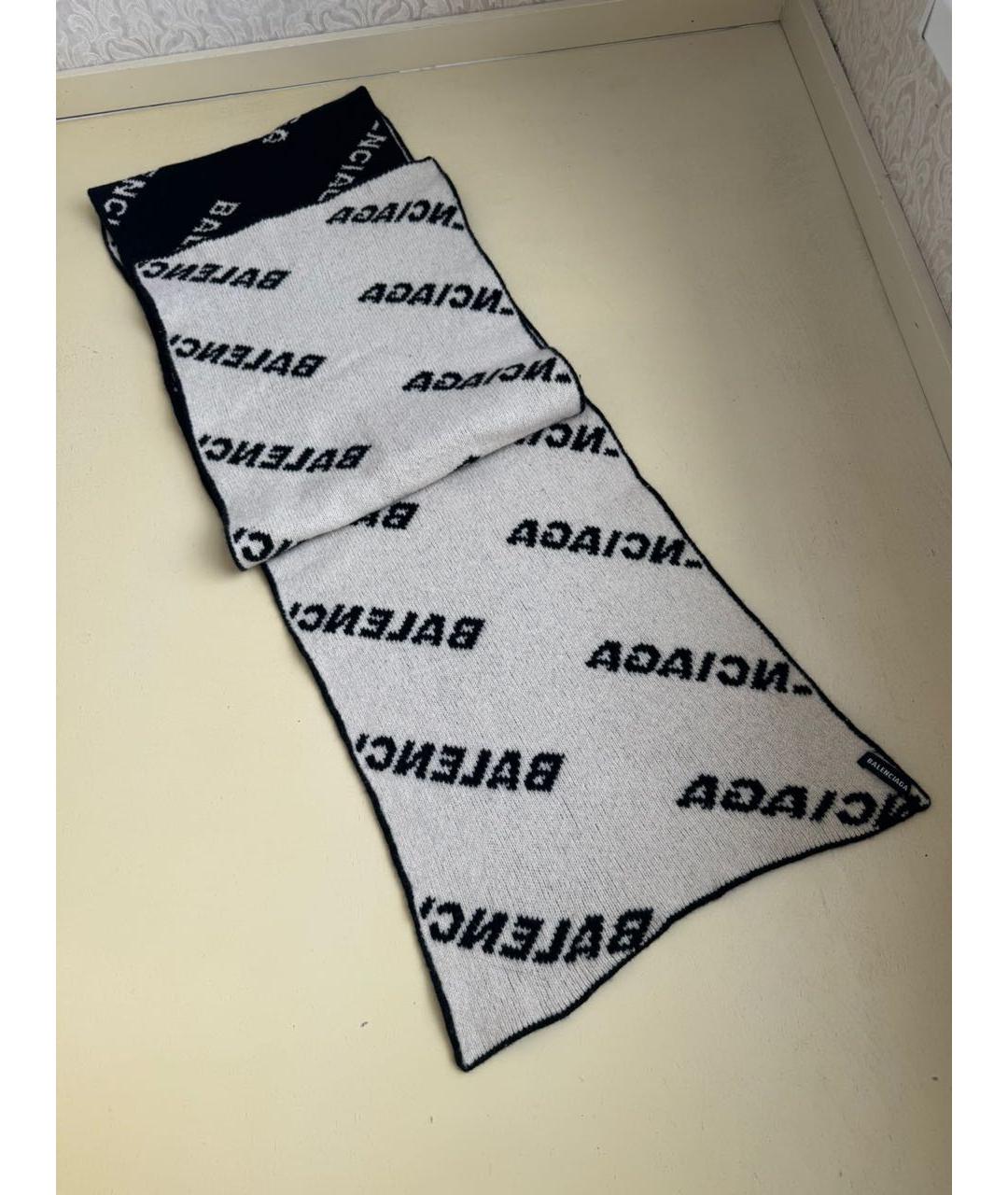 BALENCIAGA Черный шарф, фото 2