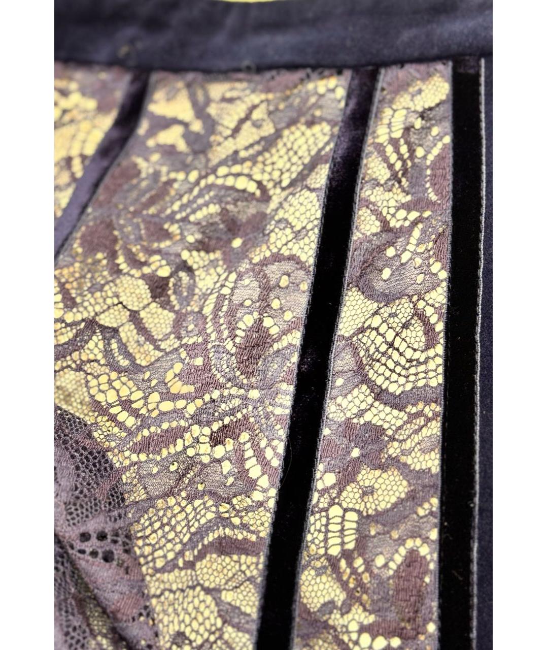 BALMAIN Темно-синяя хлопковая юбка миди, фото 3