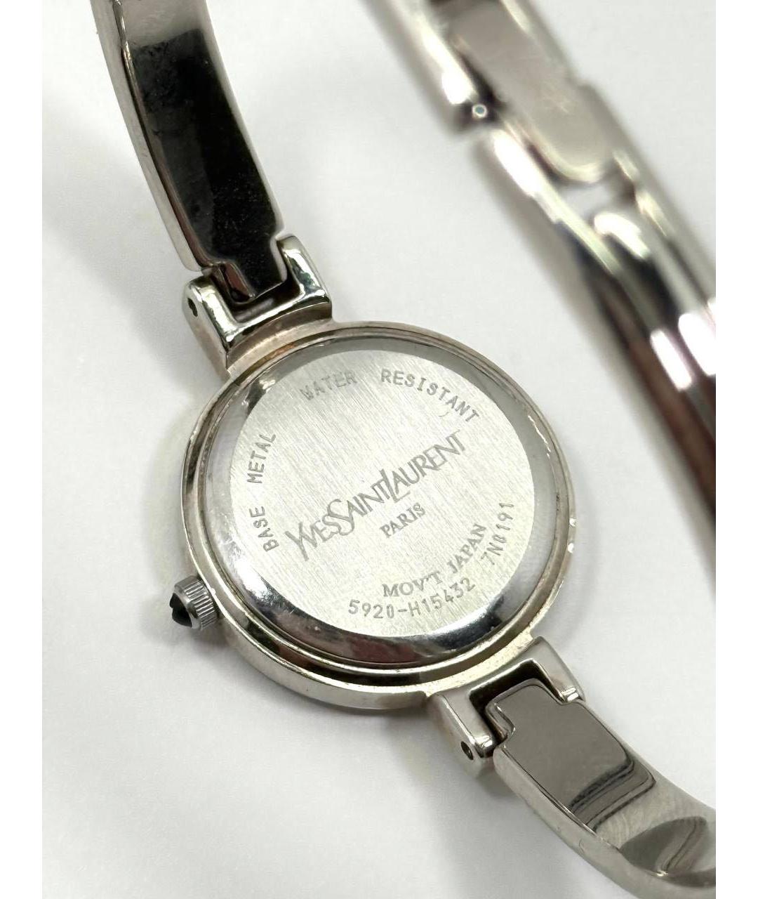 SAINT LAURENT Синие металлические часы, фото 4