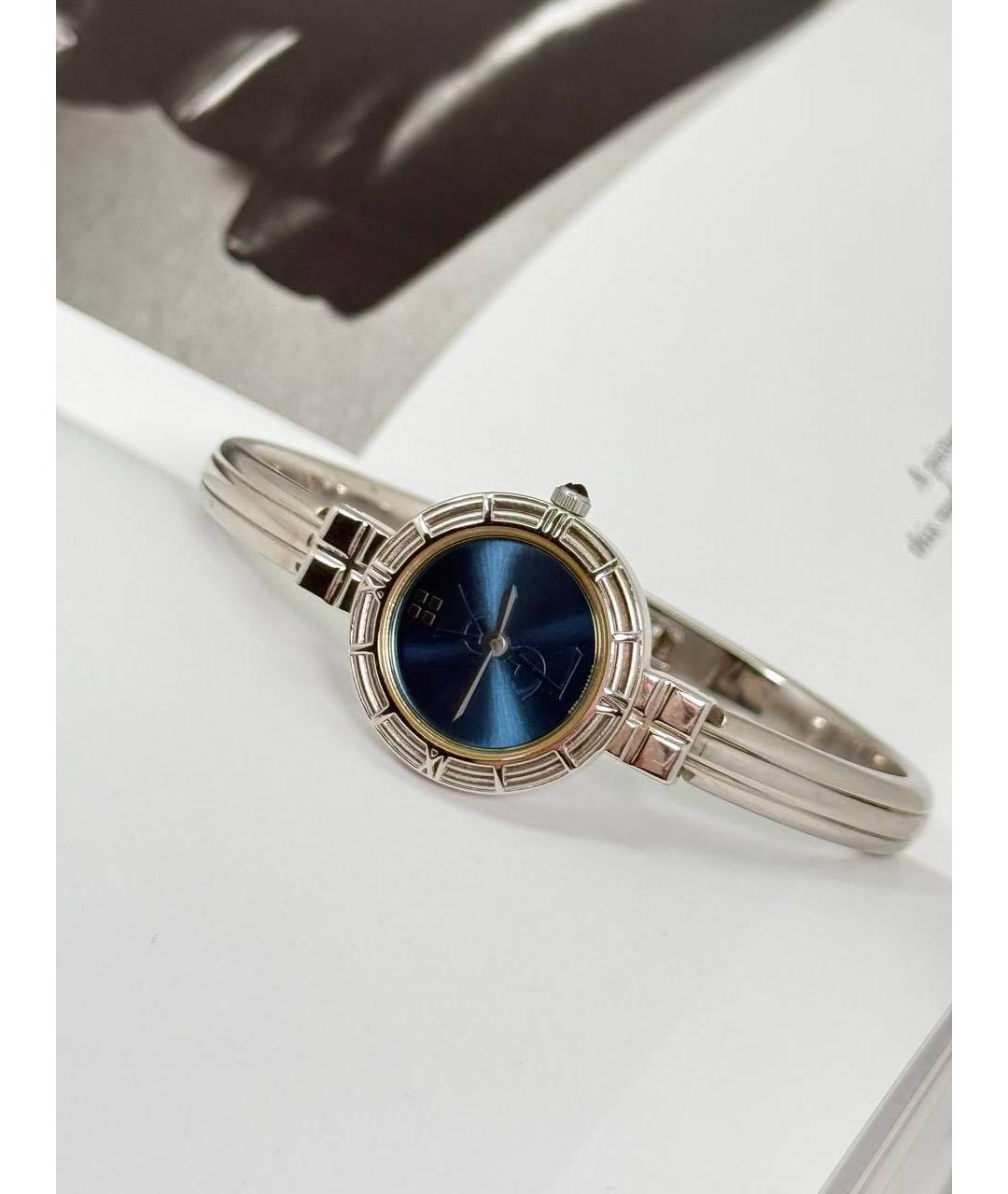 SAINT LAURENT Синие металлические часы, фото 9