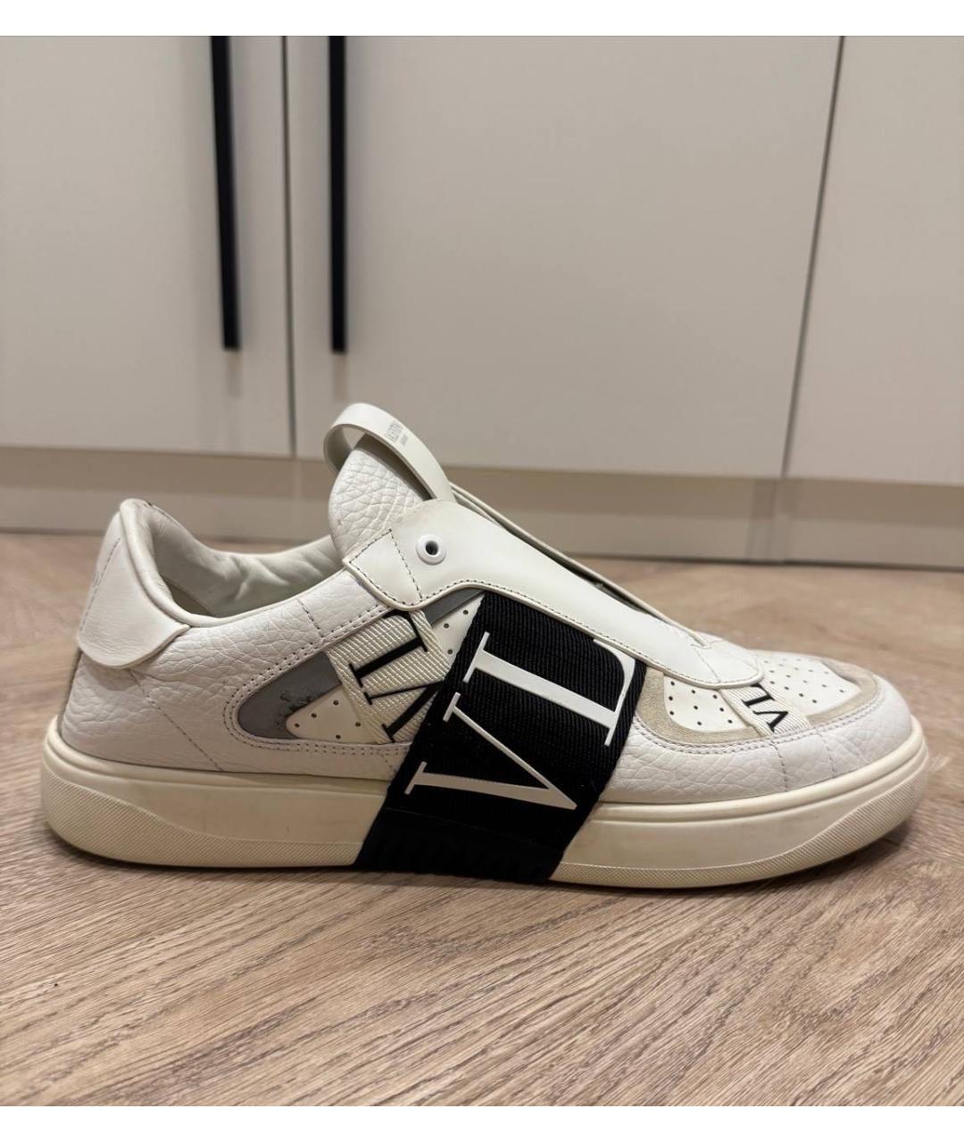 VALENTINO Белые замшевые низкие кроссовки / кеды, фото 7