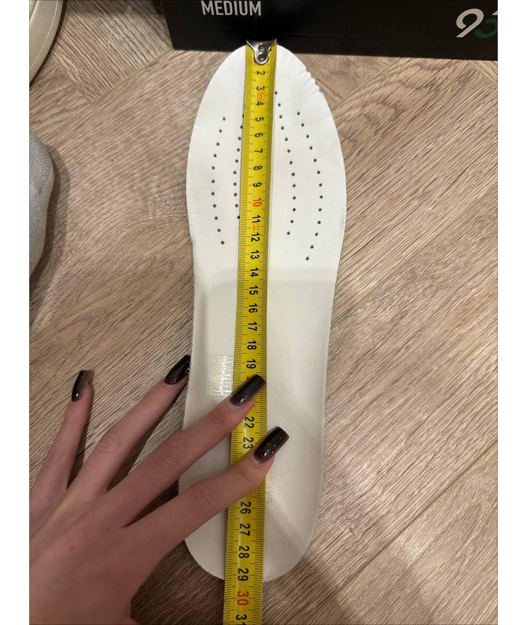 VALENTINO Белые замшевые низкие кроссовки / кеды, фото 6