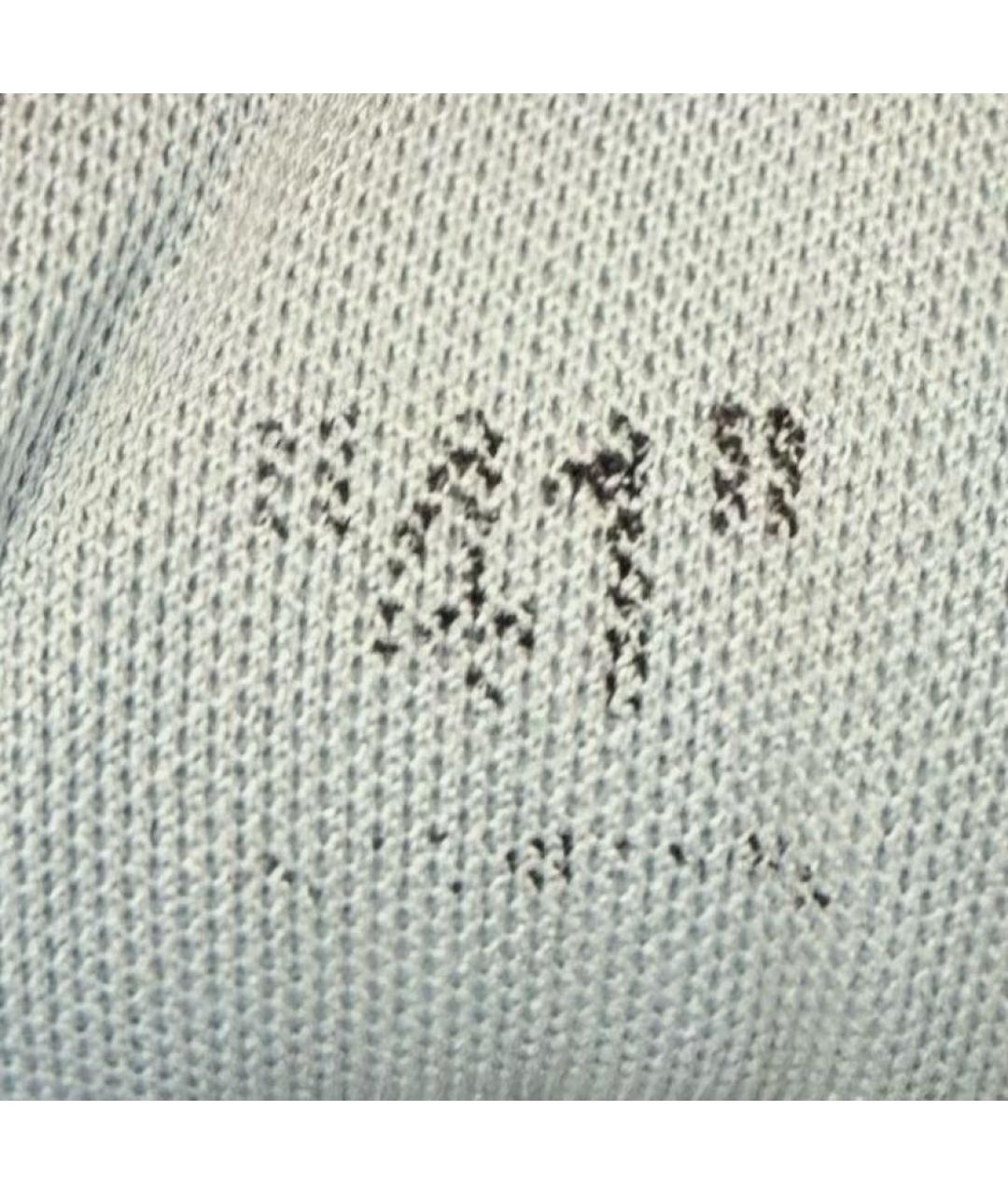 OFF-WHITE Голубые замшевые низкие кроссовки / кеды, фото 6