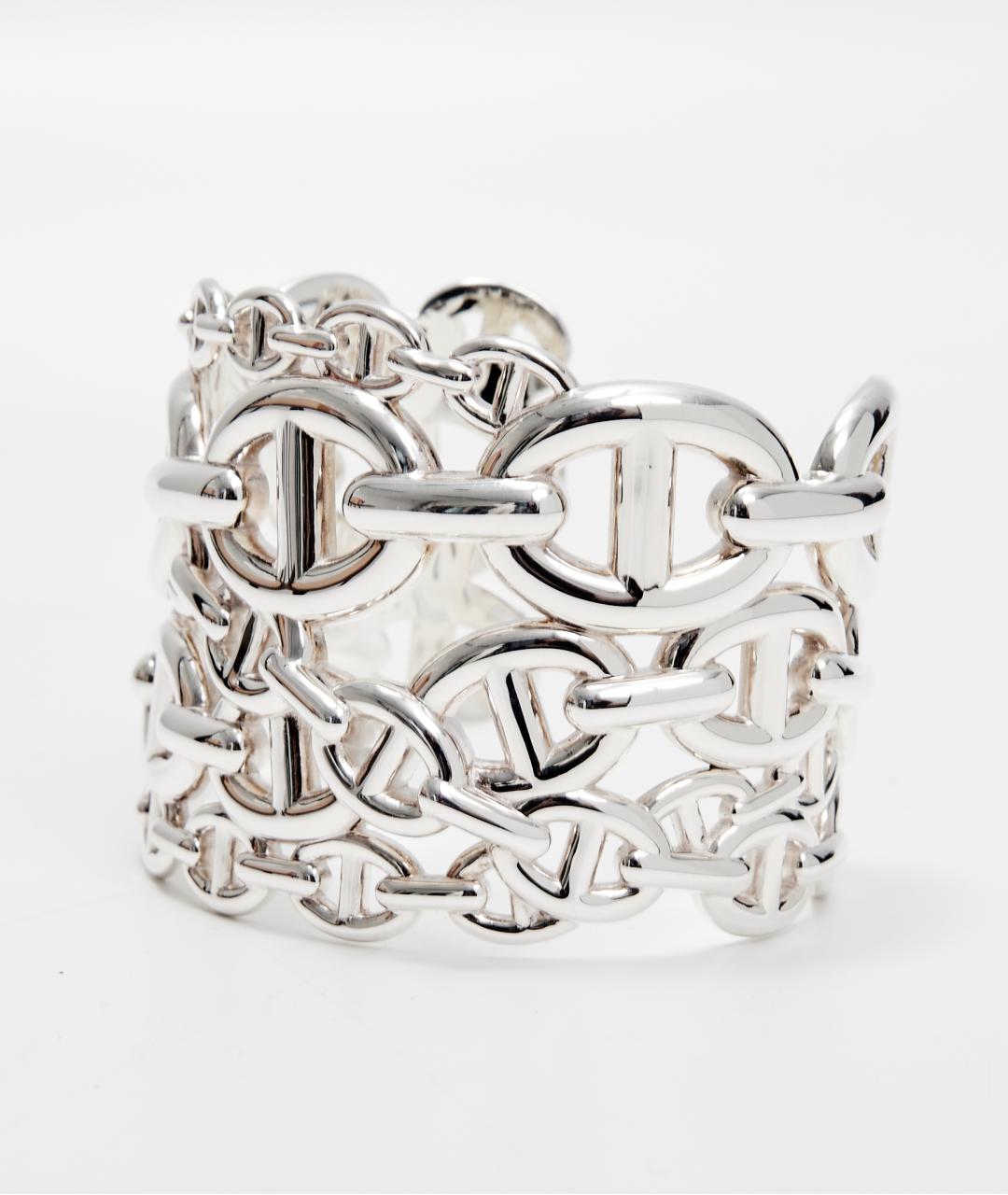 HERMES Серебрянный серебряный браслет, фото 2