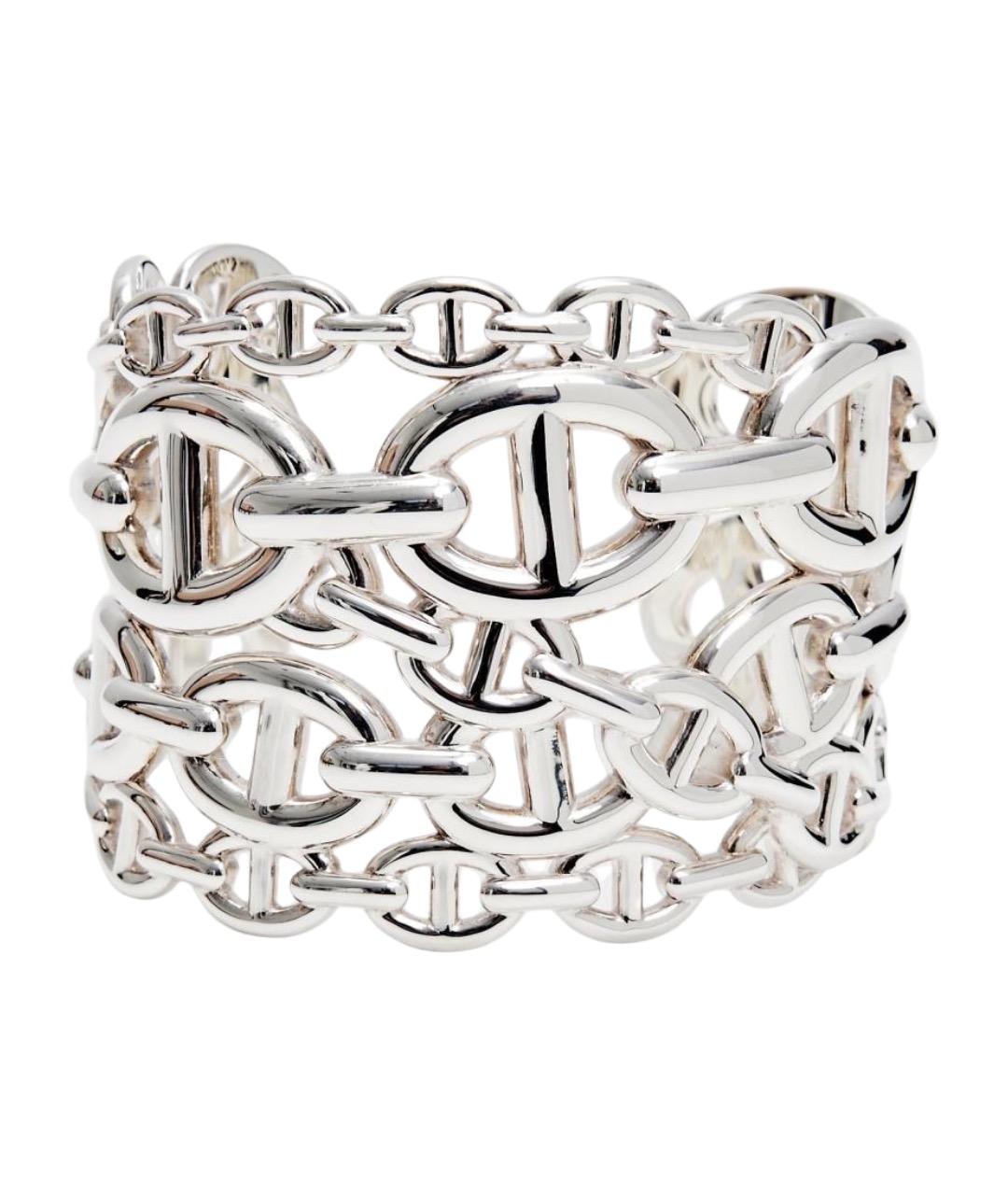 HERMES Серебрянный серебряный браслет, фото 1