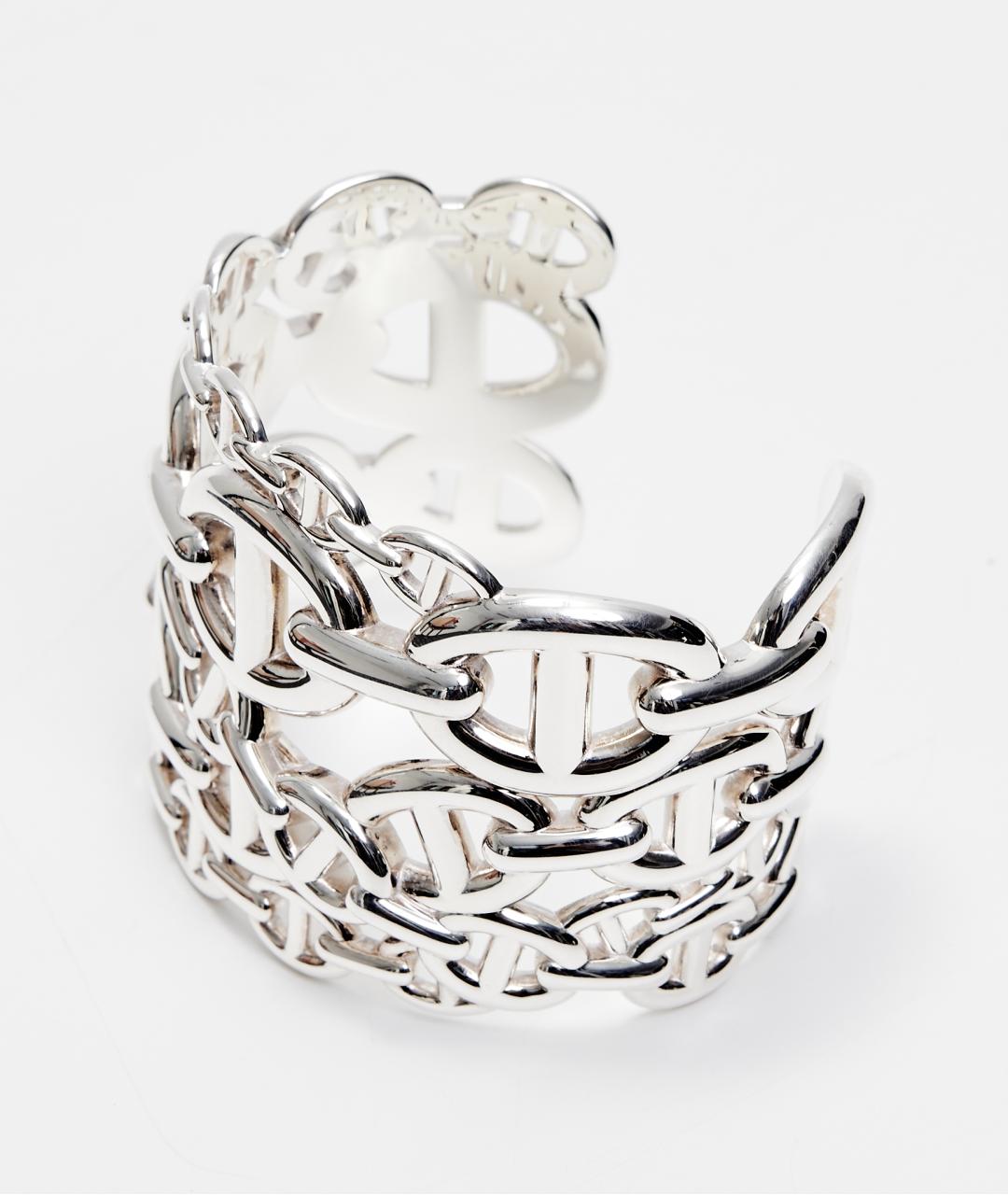 HERMES Серебрянный серебряный браслет, фото 5