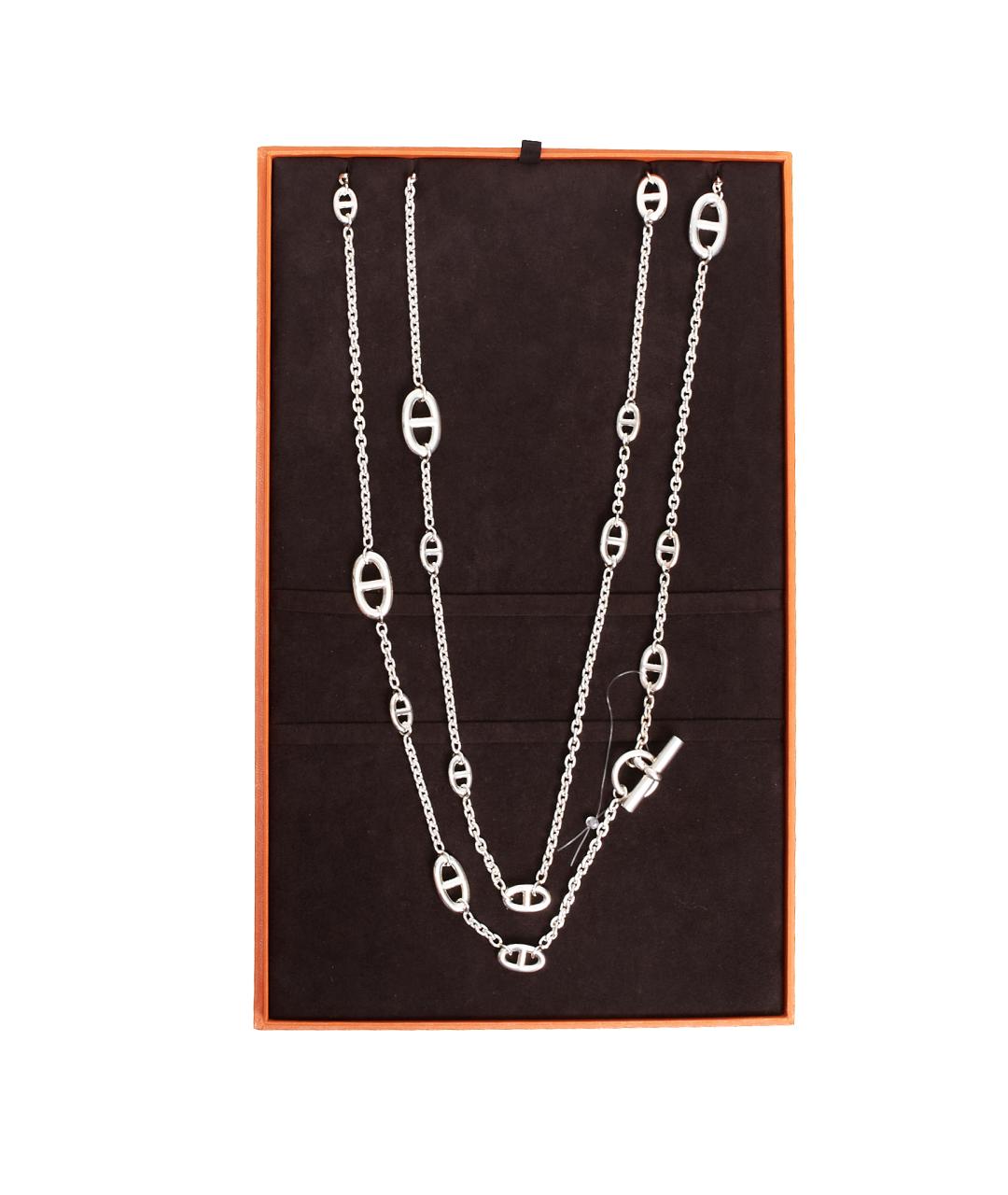 HERMES Серебряное серебряное колье, фото 4