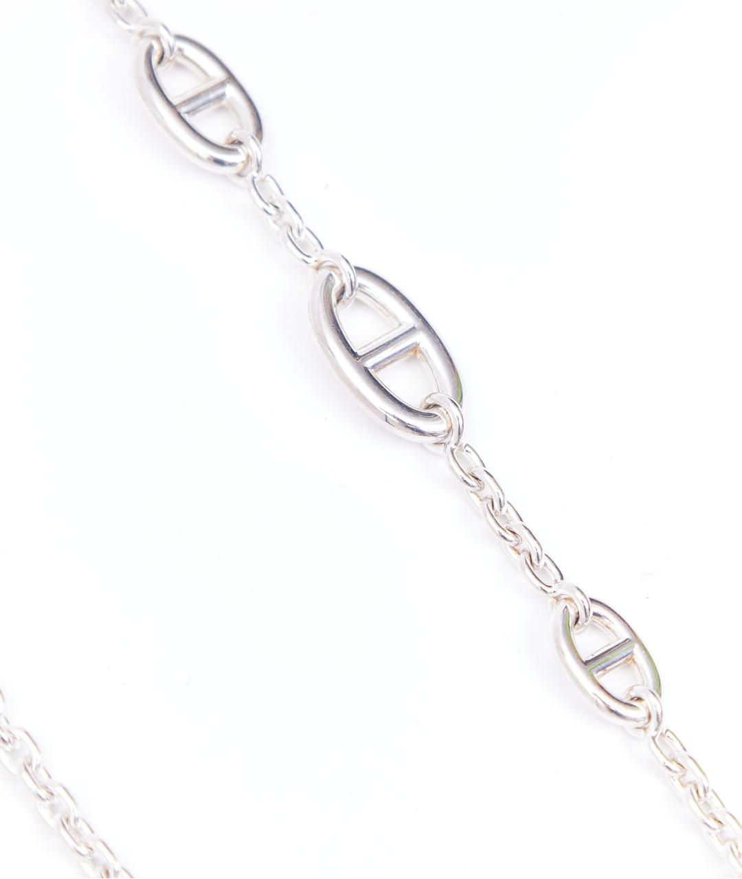 HERMES Серебряное серебряное колье, фото 3