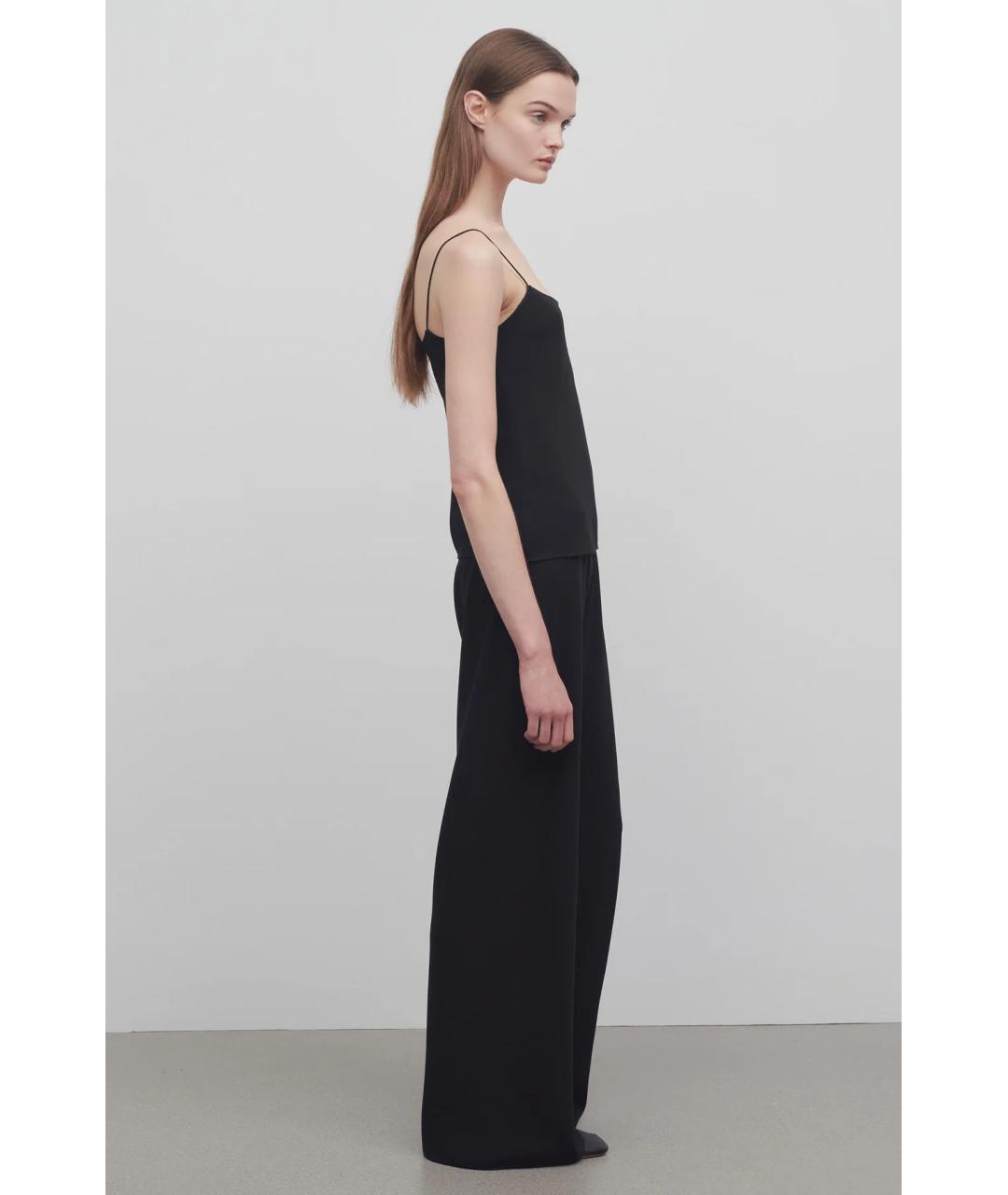 THE ROW Черные брюки широкие, фото 4