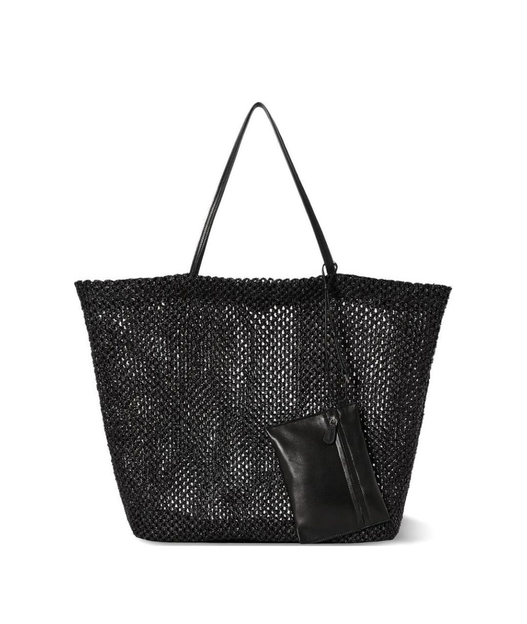 THE ROW Черная пелетеная сумка тоут, фото 1