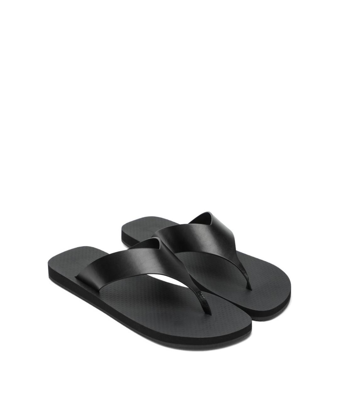 THE ROW Черные шлепанцы, фото 4