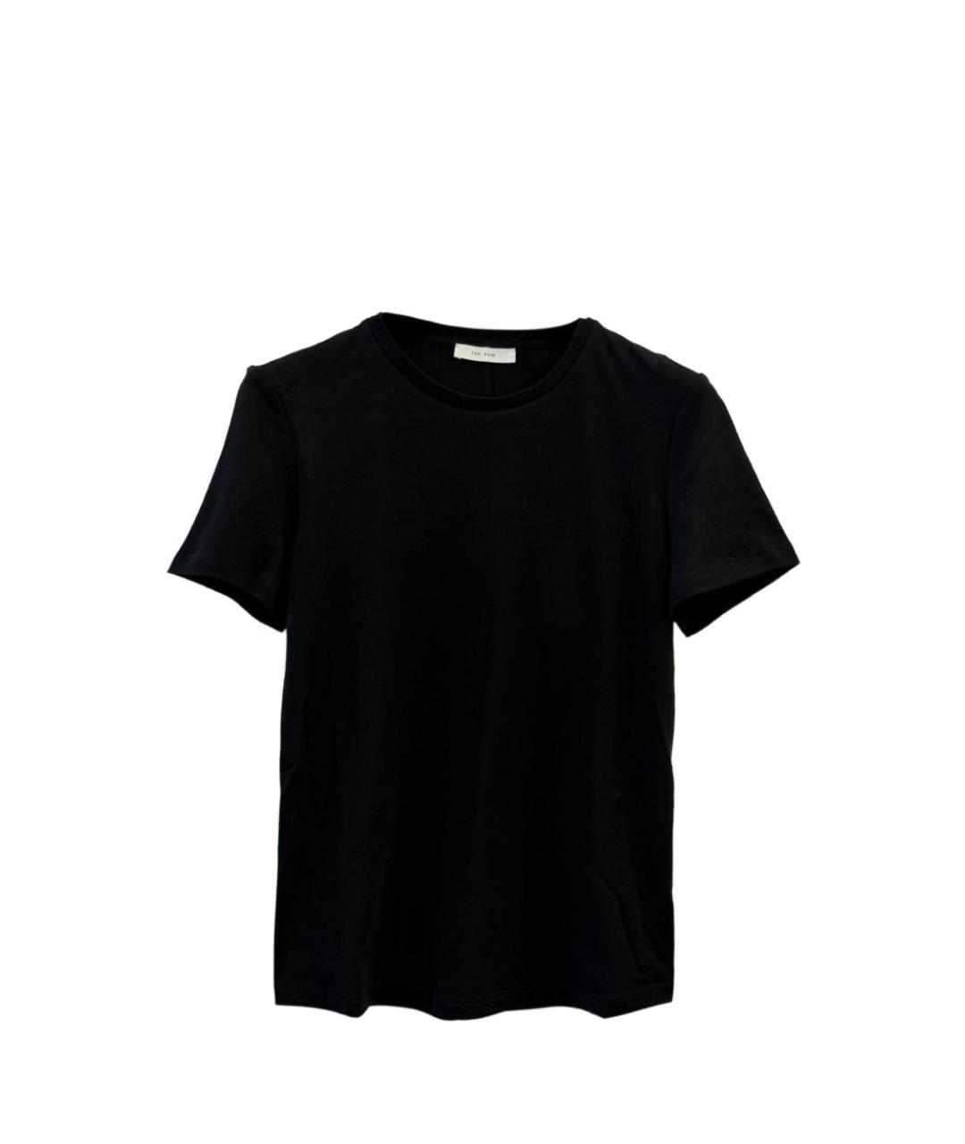 THE ROW Черная хлопковая футболка, фото 1