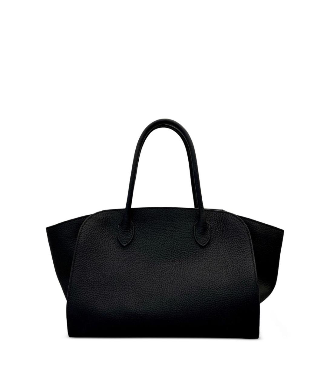 THE ROW Черная кожаная сумка тоут, фото 1