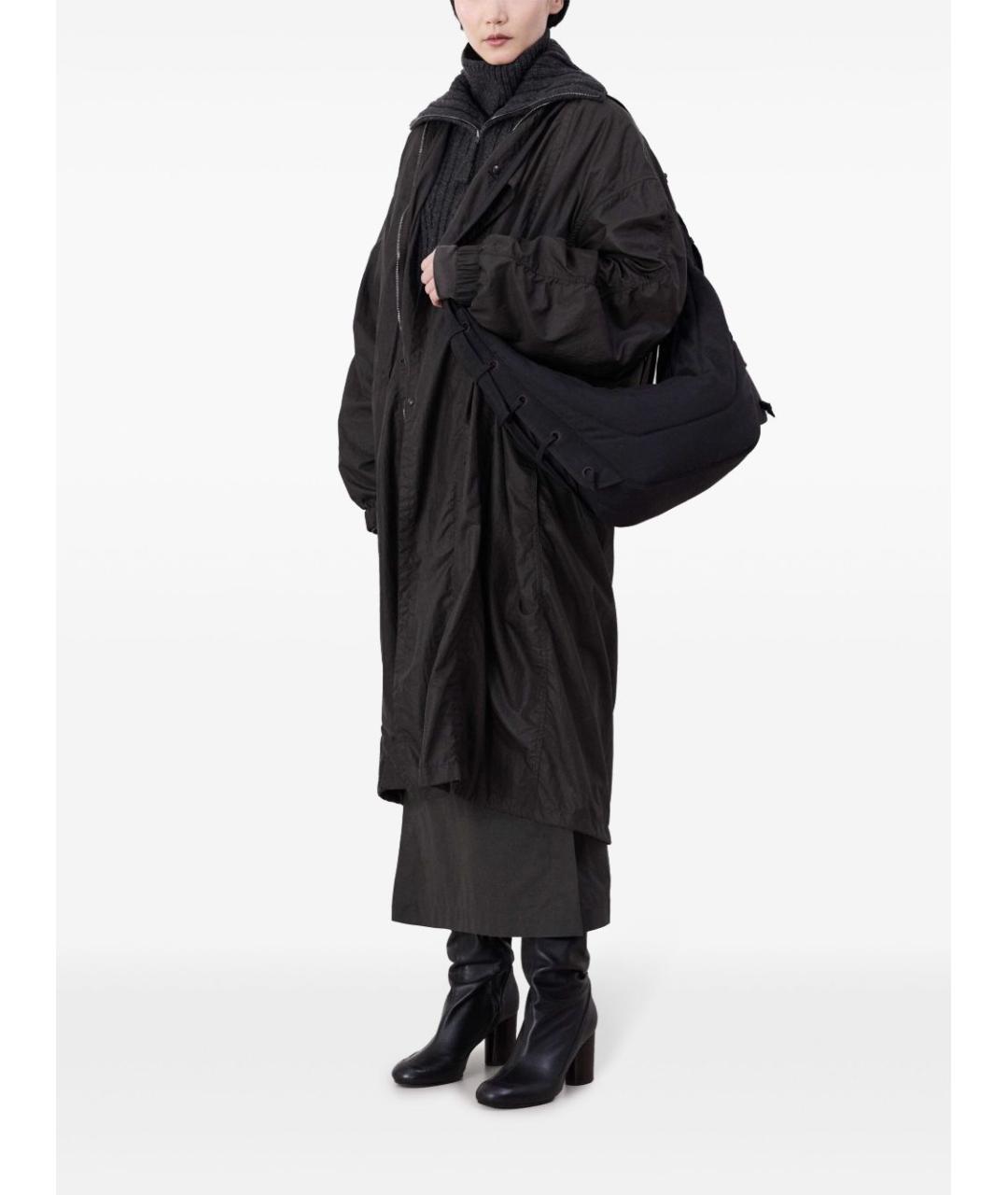 LEMAIRE Коричневая синтетическая сумка через плечо, фото 4