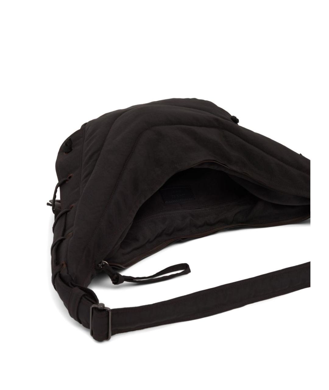 LEMAIRE Коричневая синтетическая сумка через плечо, фото 2