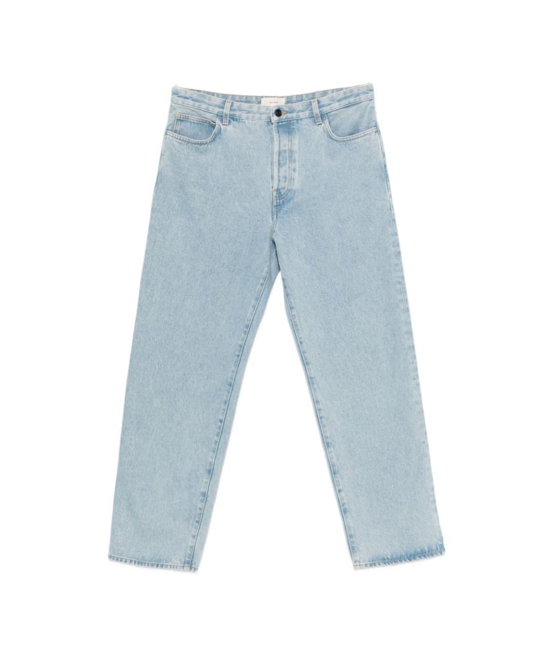 THE ROW Голубые хлопковые прямые джинсы, фото 1