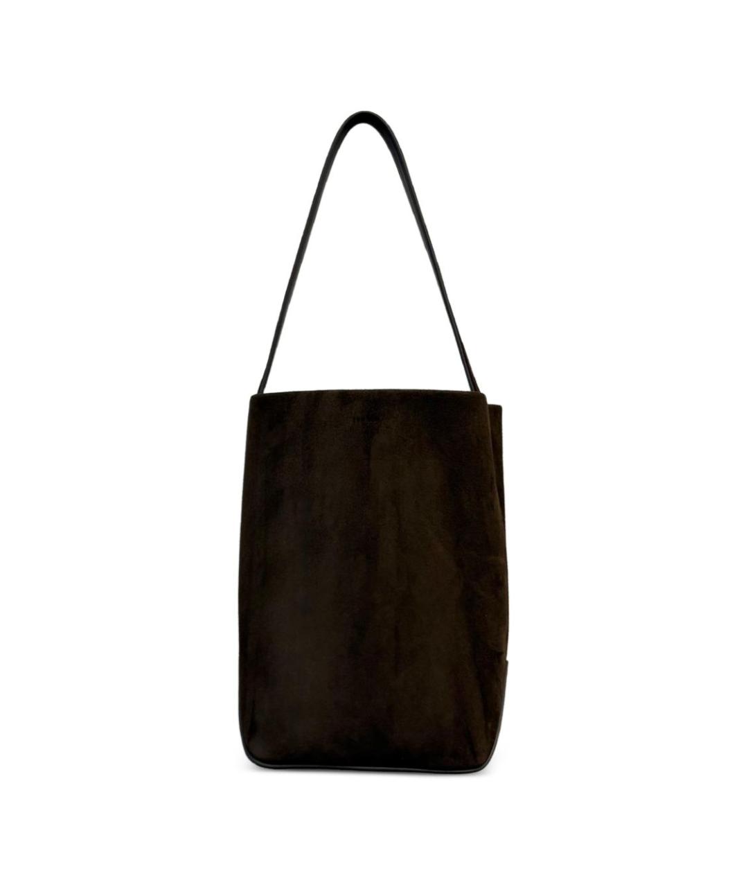 THE ROW Коричневая замшевая сумка тоут, фото 1