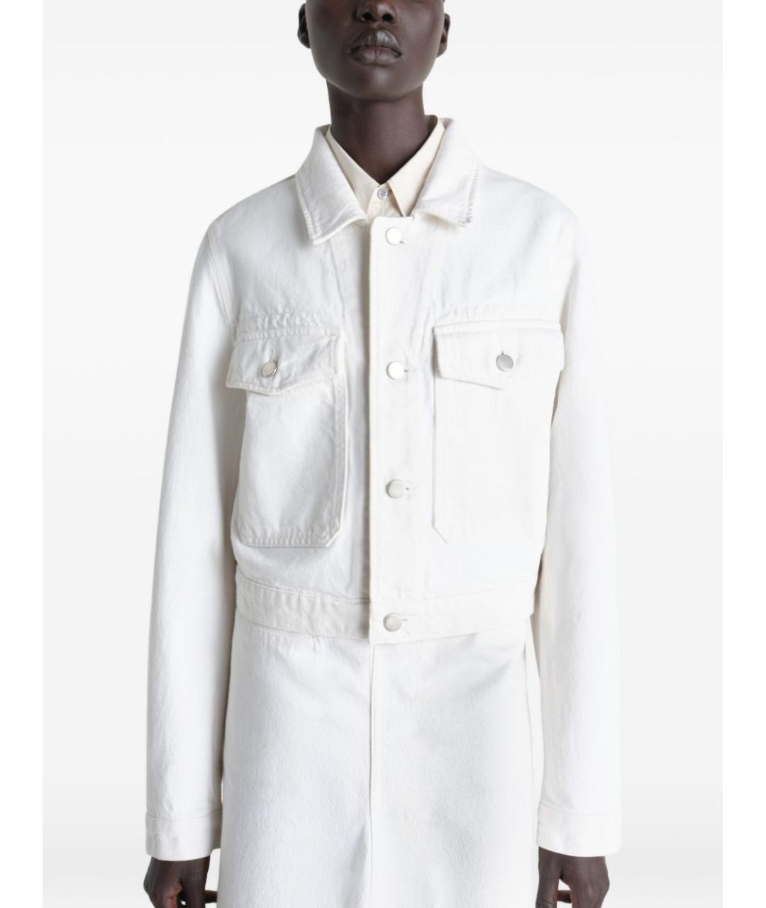 LEMAIRE Белая хлопковая куртка, фото 5