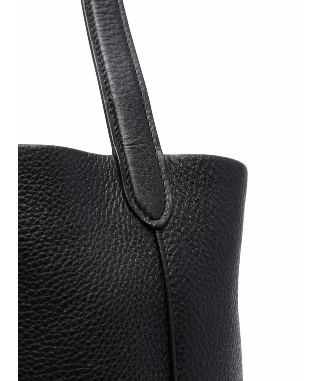 THE ROW Черная кожаная сумка тоут, фото 3