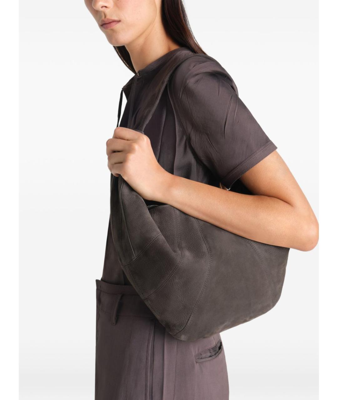 LEMAIRE Коричневая кожаная сумка через плечо, фото 2