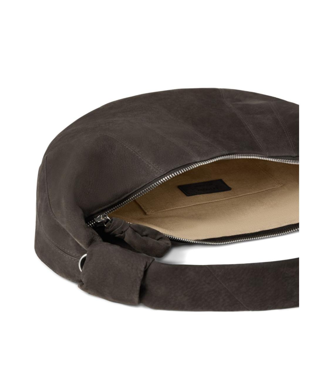 LEMAIRE Коричневая кожаная сумка через плечо, фото 3