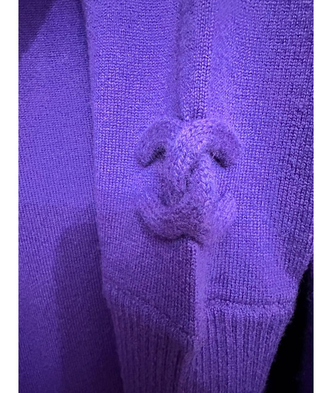CHANEL Фиолетовый кашемировый джемпер / свитер, фото 5