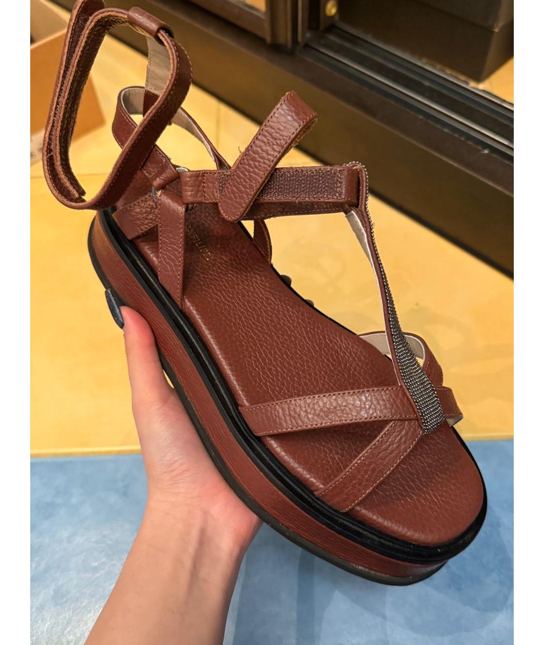 FABIANA FILIPPI Коричневые босоножки, фото 5