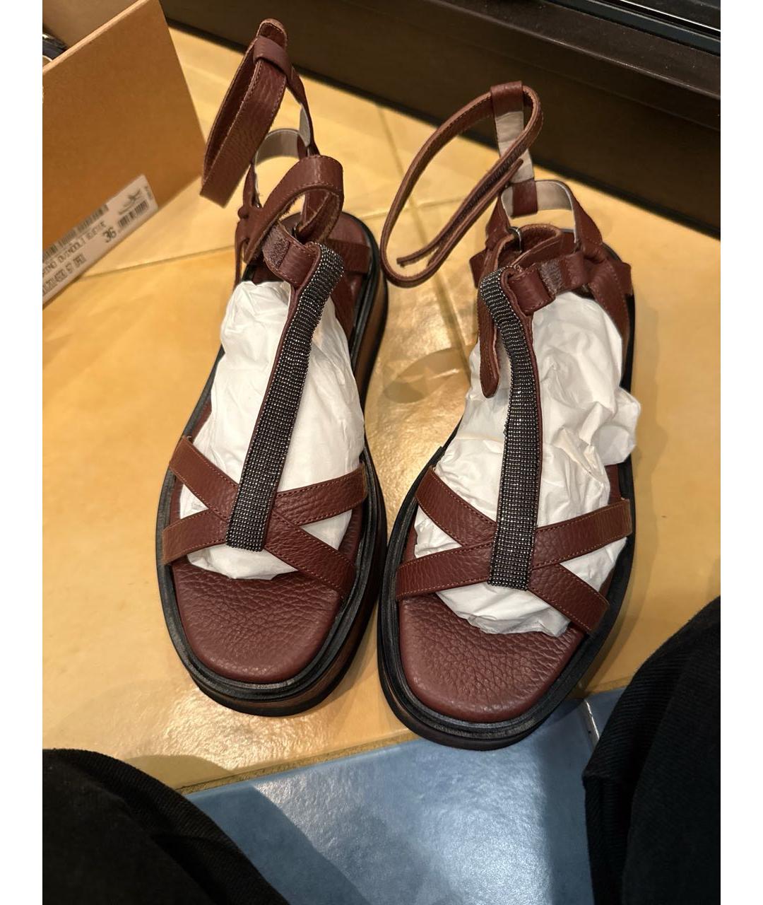 FABIANA FILIPPI Коричневые босоножки, фото 3