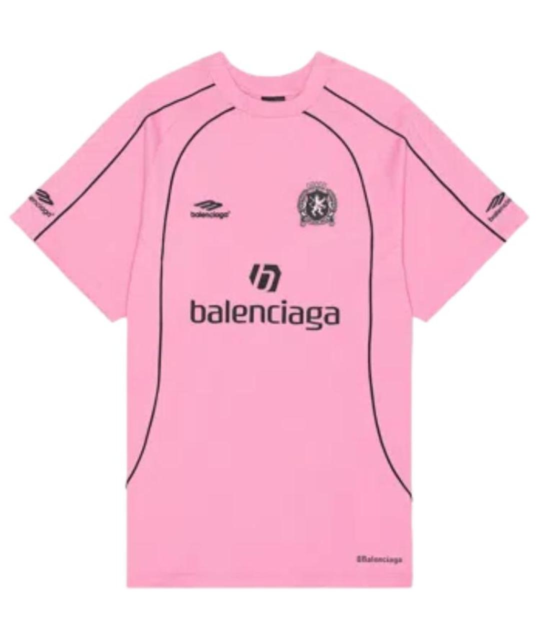 BALENCIAGA Розовая футболка, фото 1