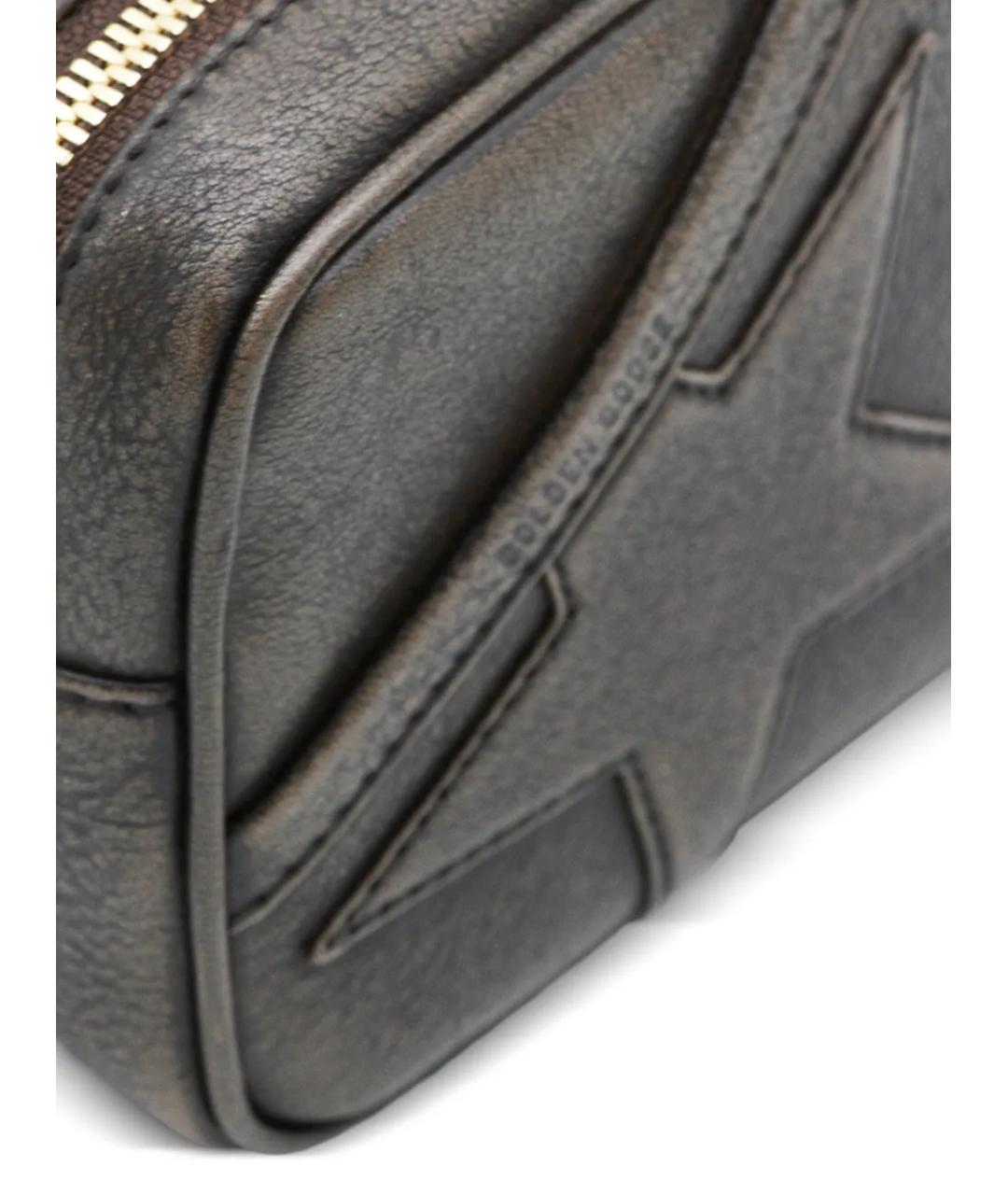 GOLDEN GOOSE DELUXE BRAND Коричневая кожаная сумка через плечо, фото 4