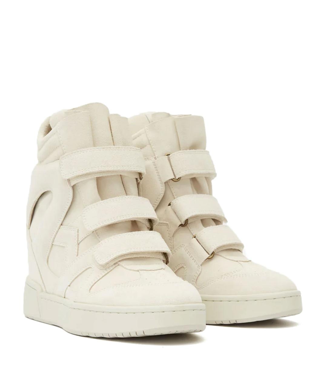 ISABEL MARANT Белые кожаные кроссовки, фото 3