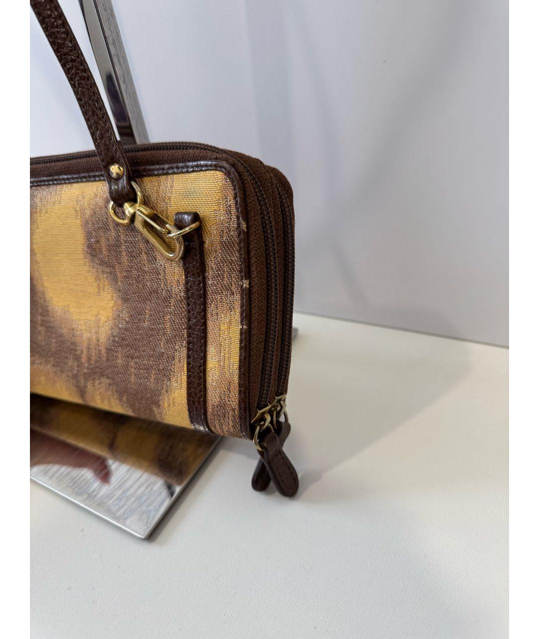 VIVIENNE WESTWOOD Коричневая тканевая сумка через плечо, фото 7