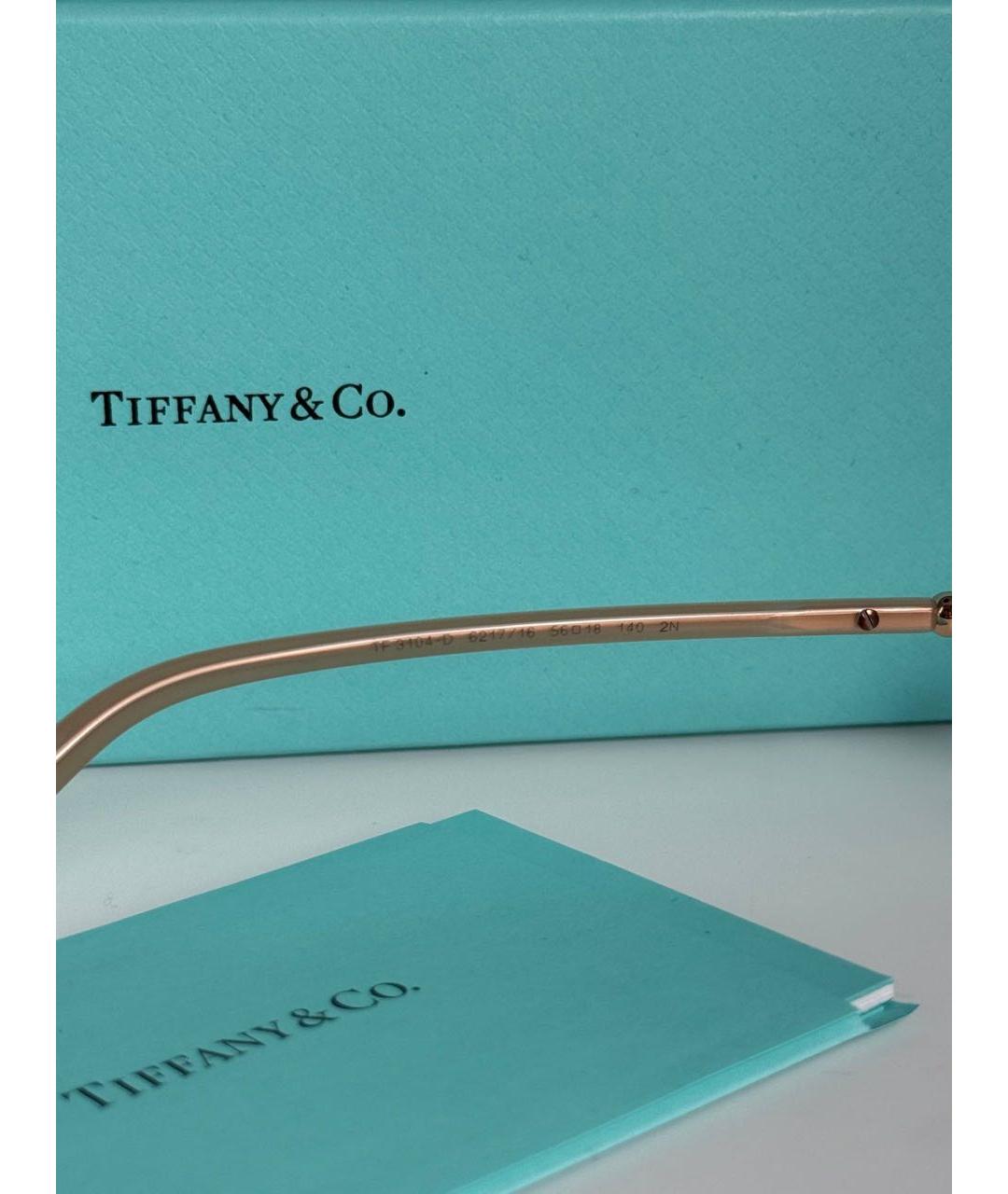TIFFANY&CO Голубые металлические солнцезащитные очки, фото 5