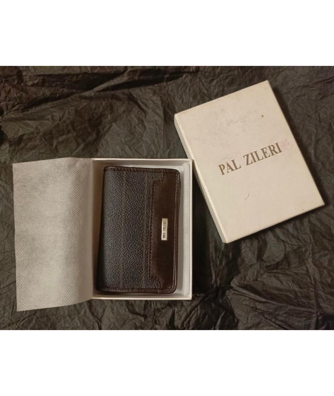 PAL ZILERI Антрацитовая полиуретановая визитница, фото 5